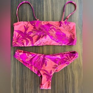 Volcom Bandeau Cheeky Bikini Set